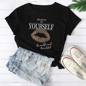 🖤LIKE New “Believe In YourSelf”-Tee🖤
